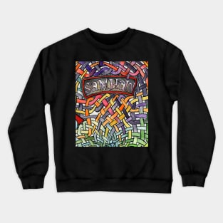 Samhain with Knotwork Background Crewneck Sweatshirt